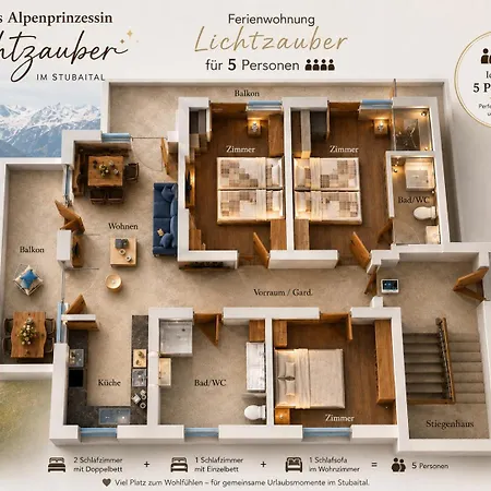 Διαμέρισμα Haus Alpenprinzessin Stubai Luxury 3-bedroom In A Prime Location *