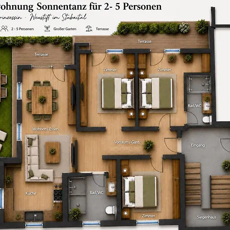 Daire Haus Alpenprinzessin Stubai Luxury 3-bedroom In A Prime Location Rehoboth Beach